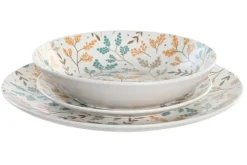 Vajilla de 18 Piezas con Estampado Floral PC-205122