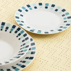 Vajilla de Porcelana Blanca 18 Piezas para 6 Personas SIMETRIC QUID