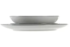 Vajilla de Porcelana de 18 Piezas Bambú Gris Claro PC-219215