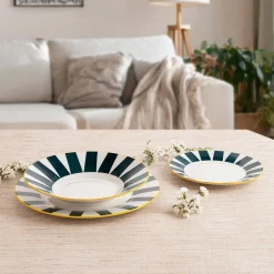 Vajilla de Porcelana Multicolor 18 Piezas Quid CHERRY
