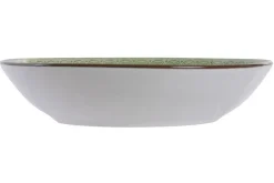 Vajilla de Porcelana 18 Piezas Color Verde Diseño de Mandala PC-228231