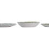 Vajilla de Porcelana 18 Piezas con Hojas Verdes PC-233629