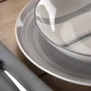 Vajilla 18 Piezas Vortex Gris Porcelana 22590050