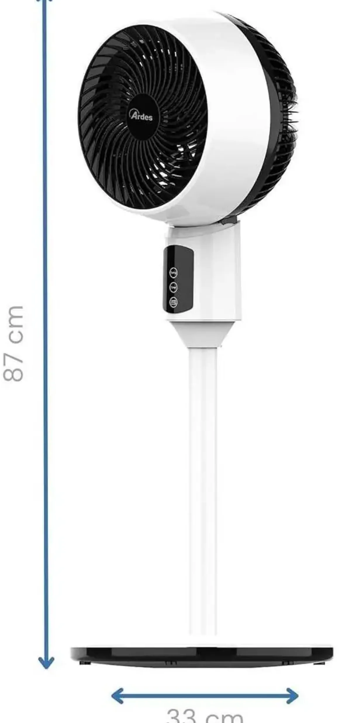 Ventilador de Pie ARDES con Mando a Distancia Blanco AR5CIR01