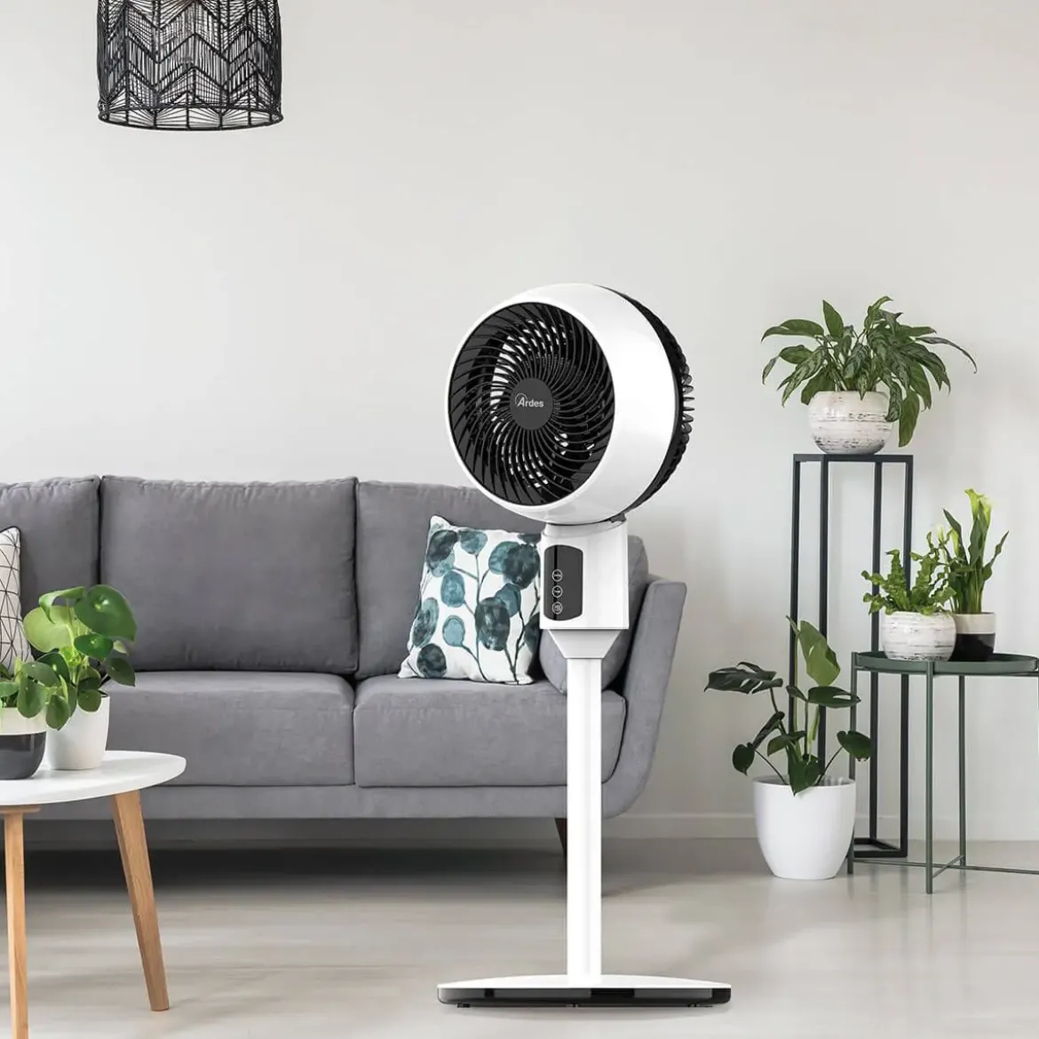 Ventilador de Pie ARDES con Mando a Distancia Blanco AR5CIR01