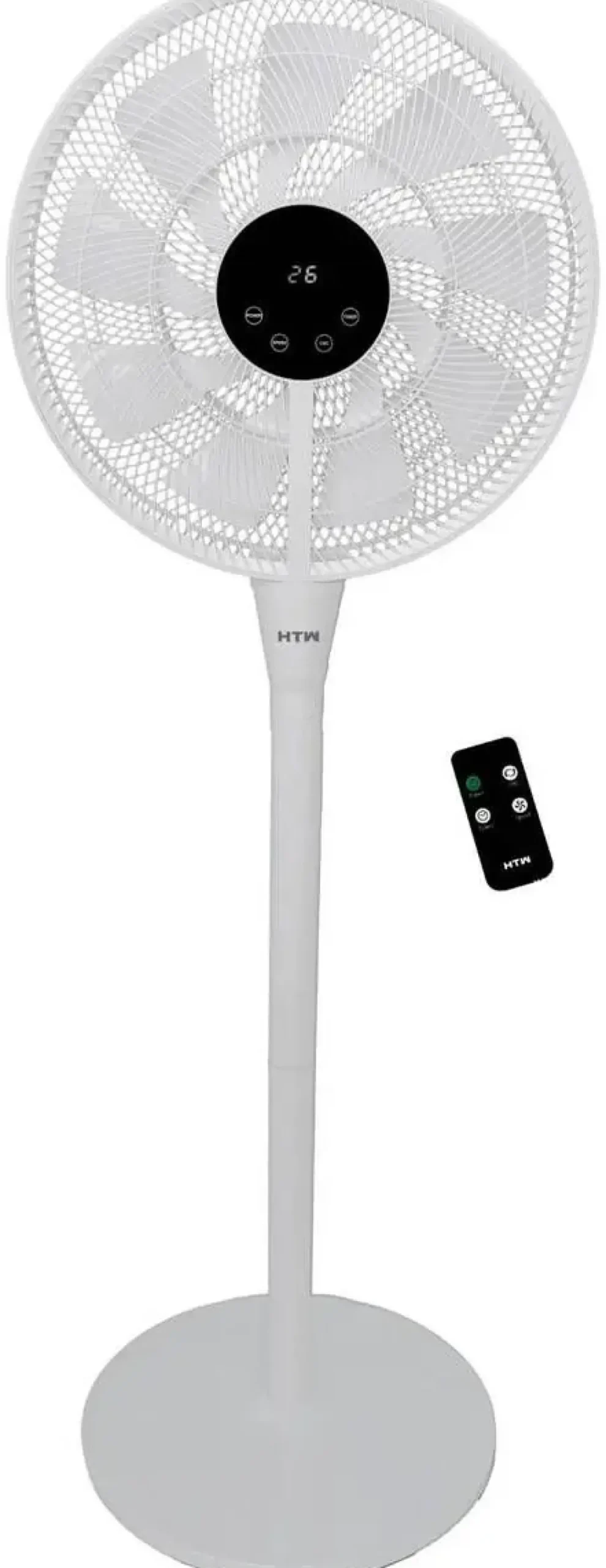 Ventilador de Pie HTW 25W 7 Aspas, 6 Velocidades, Oscilación HTWVP25YM