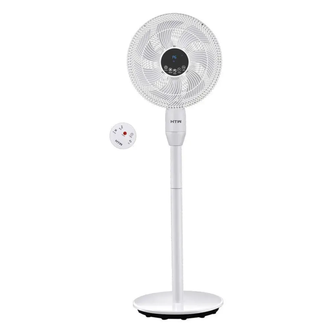 Ventilador de Pie HTW 25W 7 Aspas, 6 Velocidades, Oscilación HTWVP25YM