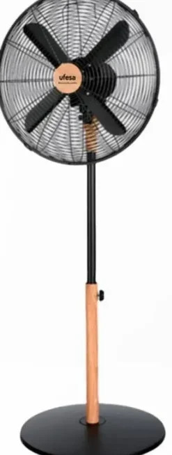Ventilador de Pie UFESA 40 cm 50W Madera Negro 84105859