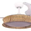 Ventilador de Techo con Luz LED Aspas Ocultas F.M. VR-1200