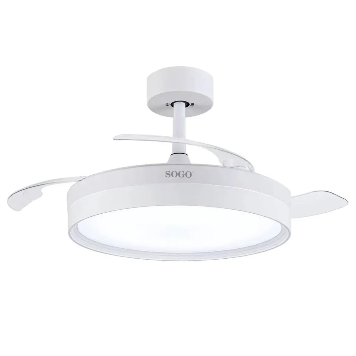 Ventilador de Techo con Luz LED Plegable Motor DC SOGO VEN-SS-21845
