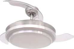 Ventilador de techo FM VTSENZAPLUS DC 107 cm Plata LED