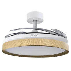 Ventilador de Techo SOGO VEN-SS-21850 con Aspas Retráctiles y Luz LED