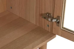 Vitrina de Cristal con Estructura MDF y Dos Puertas MB-223046