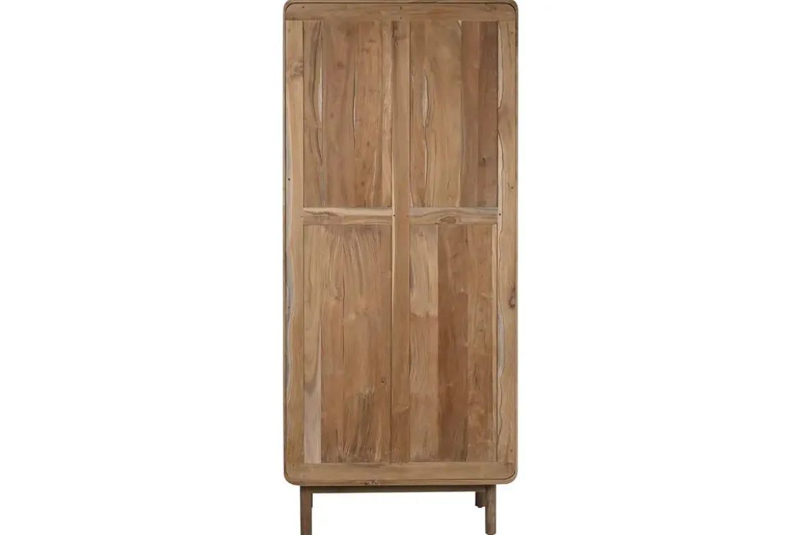 Vitrina de Cristal en Madera de Teca Natural MB-215338