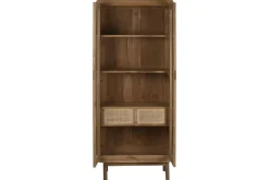 Vitrina de Cristal en Madera de Teca Natural MB-215338