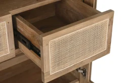 Vitrina de Cristal en Madera de Teca Natural MB-215338
