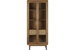 Vitrina de Cristal en Madera de Teca Natural MB-215338