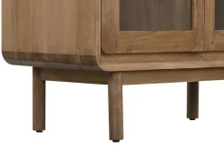 Vitrina de Cristal en Madera de Teca Natural MB-215338