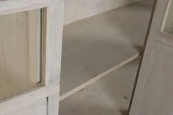 Vitrina de Madera de Mango con Dos Puertas Decapé MB-220541