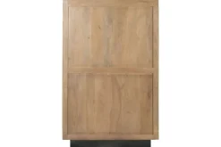 Vitrina de Madera de Mango y Cristal con Estantes MB-221963