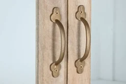 Vitrina de Madera Maciza de Mango con Cuatro Puertas MB-208792