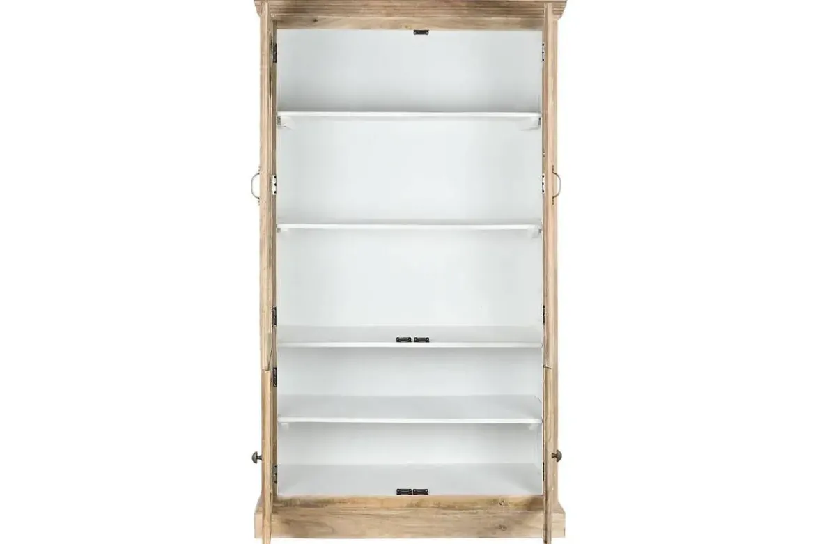 Vitrina de Madera Maciza de Mango con Cuatro Puertas MB-208792
