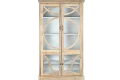 Vitrina de Madera Maciza de Mango con Cuatro Puertas MB-208792