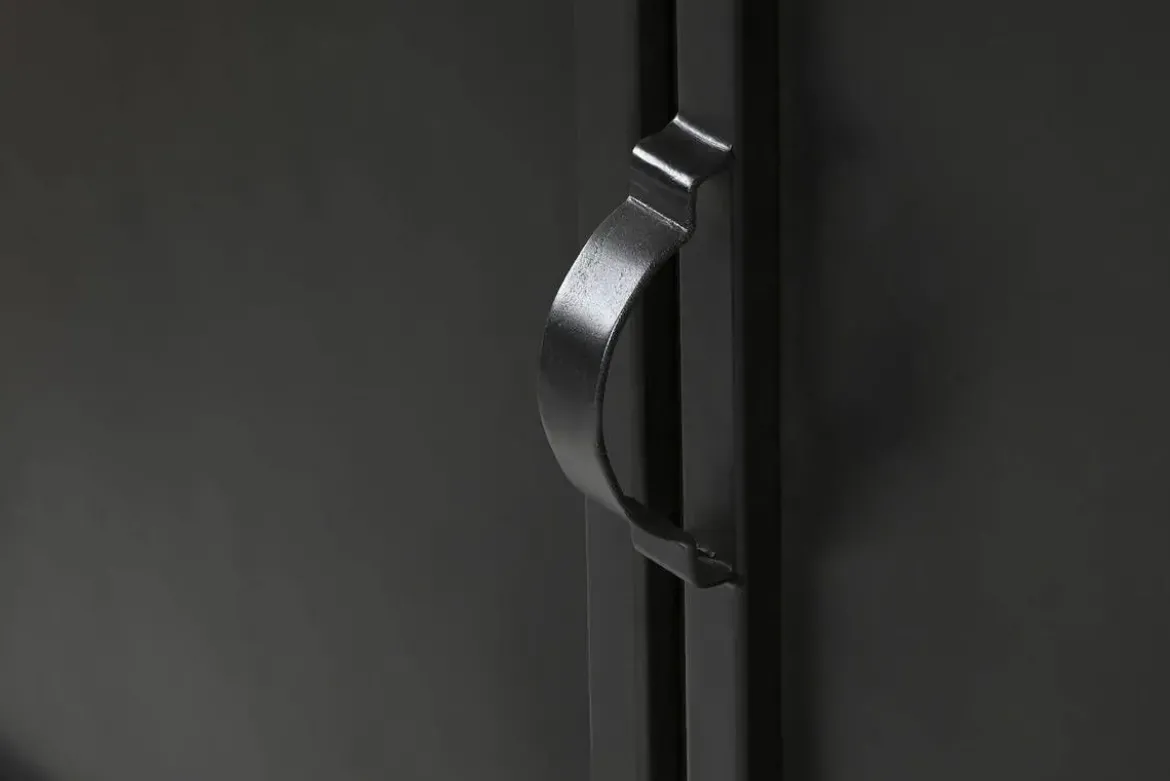 Vitrina de Metal XXL con Puertas de Cristal y Metal MB-217961