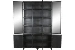 Vitrina de Metal XXL con Puertas de Cristal y Metal MB-217961