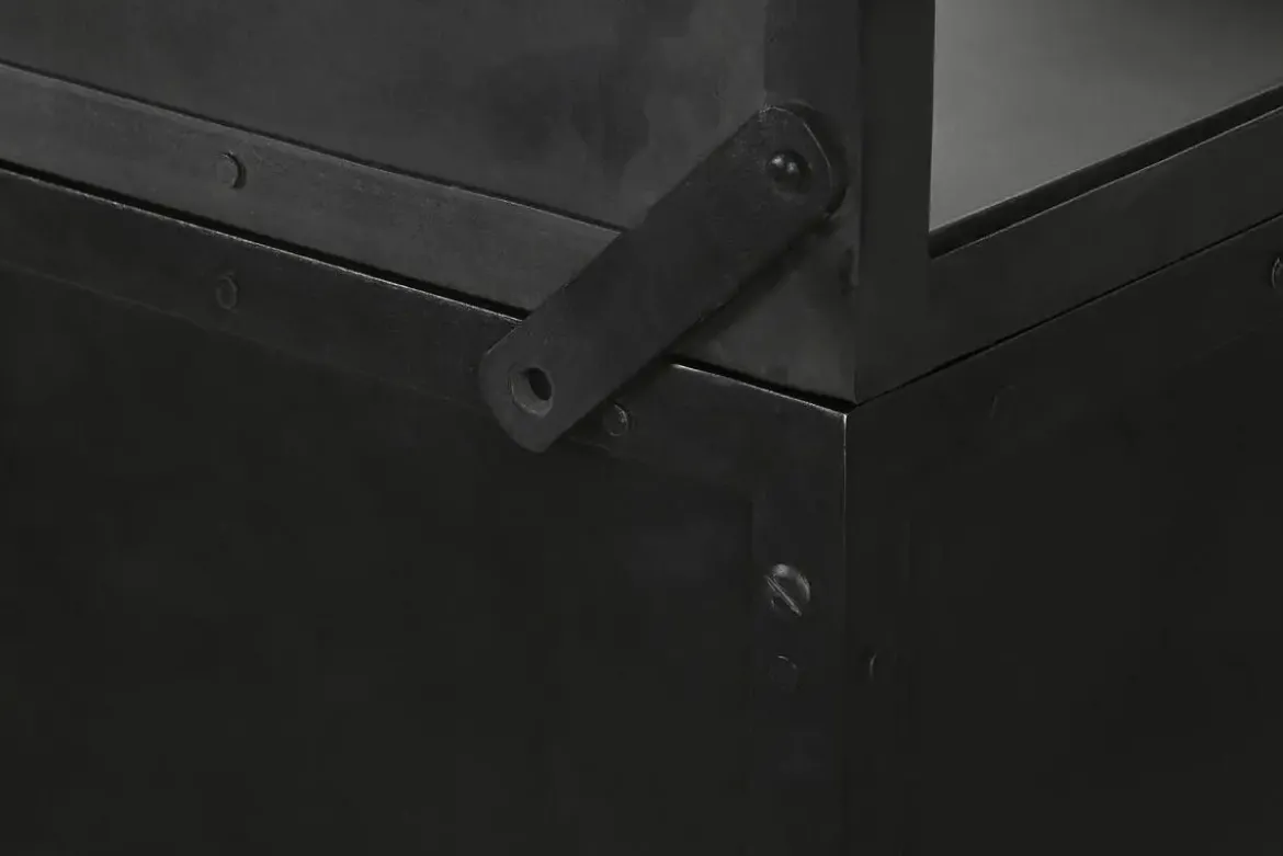 Vitrina de Metal XXL con Puertas de Cristal y Metal MB-217961