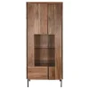 Vitrina de Salón en Madera de Acacia con Cristal MB-201135