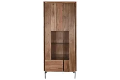 Vitrina de Salón en Madera de Acacia con Cristal MB-201135