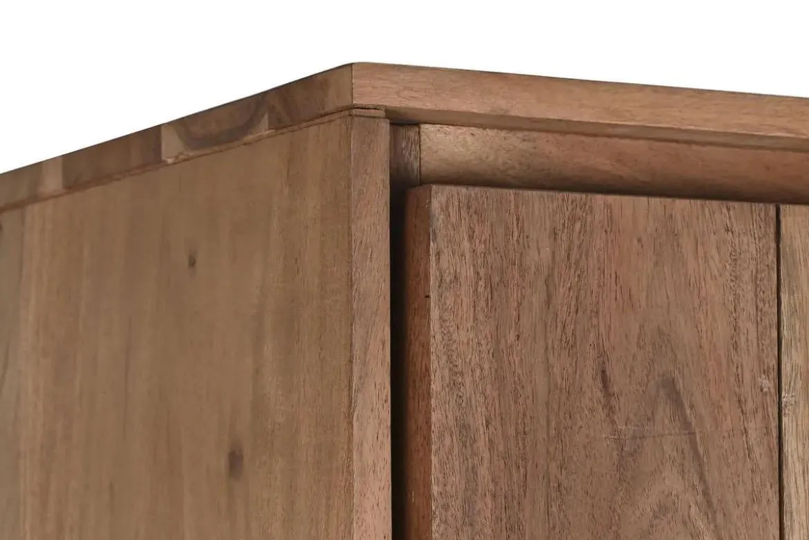 Vitrina de Salón en Madera de Acacia con Cristal MB-201135