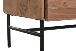 Vitrina de Salón en Madera de Acacia con Cristal MB-201135