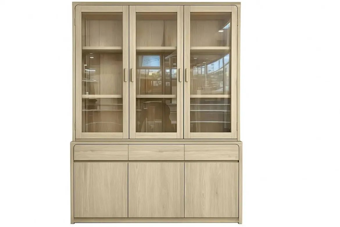 Vitrina de Salón en Madera de Pino 150 cm MB-227971