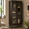 Vitrina de Salón en MDF con Puertas de Cristal MB-224127