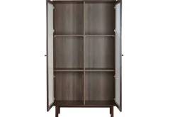 Vitrina de Salón en MDF con Puertas de Cristal MB-224127