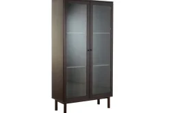Vitrina de Salón en MDF con Puertas de Cristal MB-224127