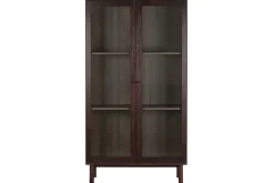 Vitrina de Salón en MDF con Puertas de Cristal MB-224127