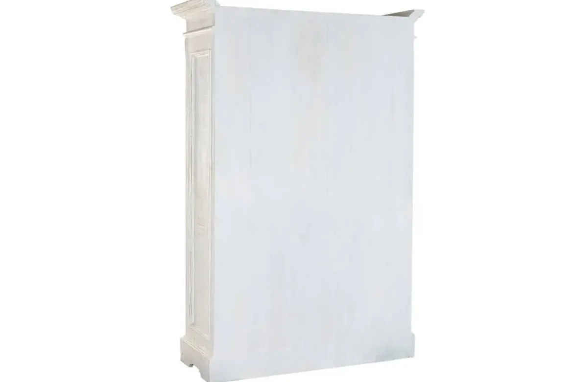 Vitrina en Madera de Mango Decapé Blanco MB-223573
