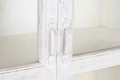 Vitrina en Madera de Mango Decapé Blanco MB-223573