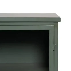 Vitrina Verde Menta de Metal-Cristal 611363