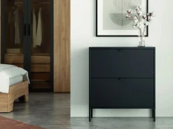 Zapatero abatible de 2 Puertas metálico TITANIA