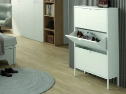 Zapatero abatible de 3 Puertas metálico TITANIA