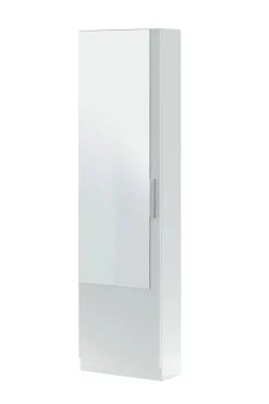 Zapatero blanco artik con espejo y 1 puerta 007864A