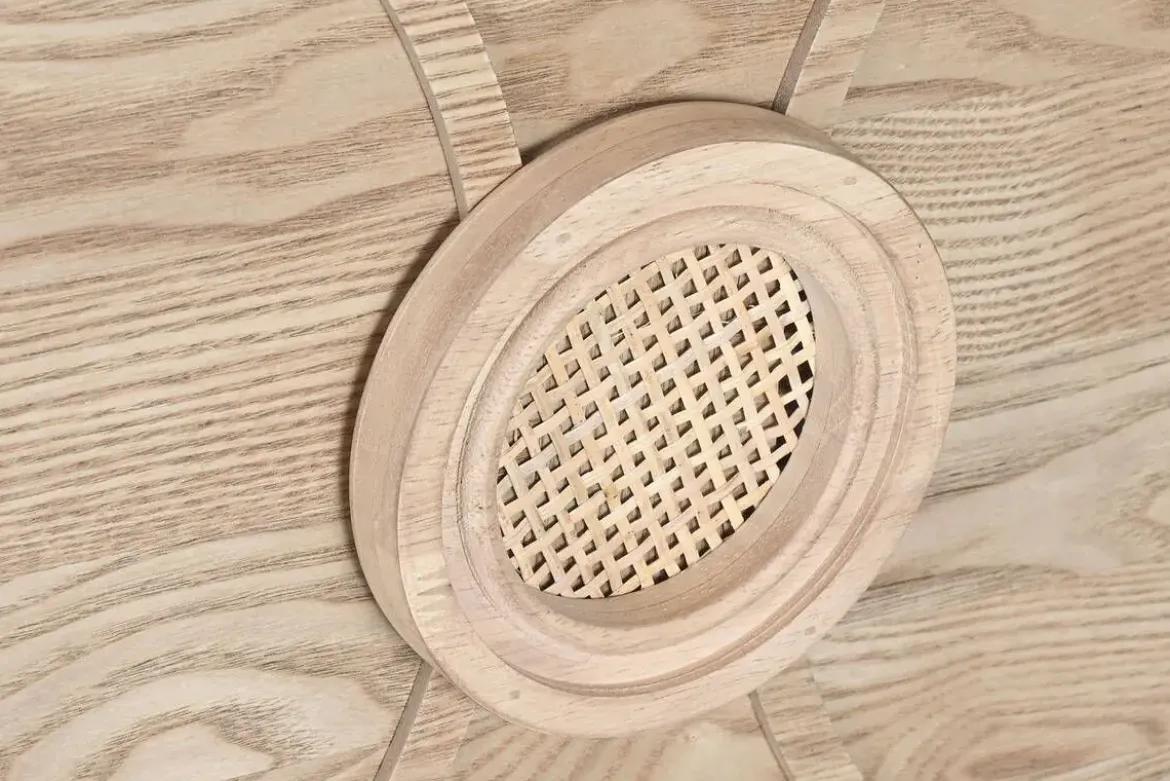 Zapatero de Madera Natural con 2 Puertas Abatibles MB-219392