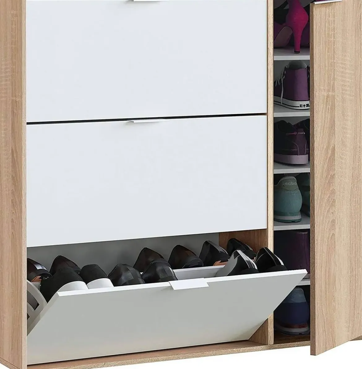 Zapatero de 3 Puertas Abatibles con Armario CLASS 017818F