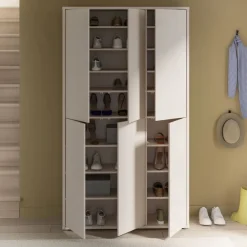 Zapatero de 6 Puertas con Estantes Móviles y Cierre PUSH ALICE A43