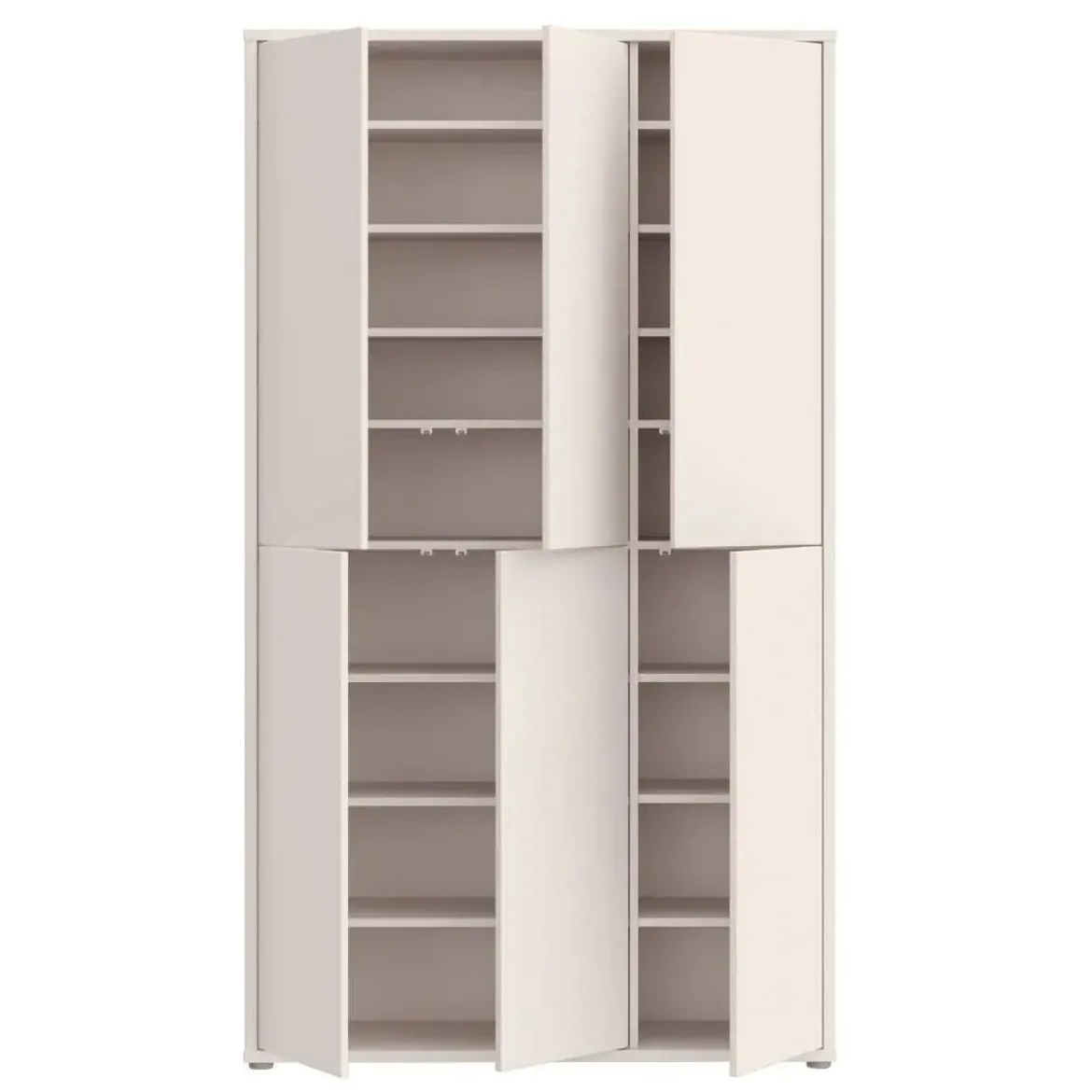 Zapatero de 6 Puertas con Estantes Móviles y Cierre PUSH ALICE A43