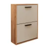 Zapatero 2 Puertas en Melamina Mauvella-Beig ELBA A031EL14MVG